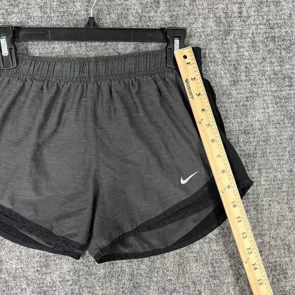 Nike Shorts Womens Small Gray Lined Drawstring Running‎ Gym Workout - Picture 7 of 10